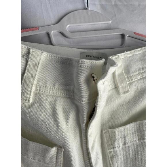 Dea Kudibal White Miadea Jeans Size XS Missing Button - Picture 4 of 6